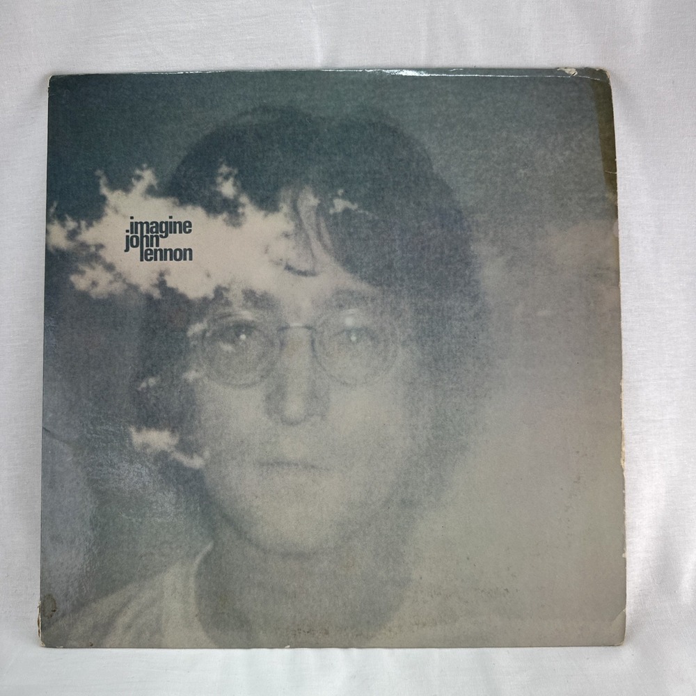 John Lennon Imagine 1971 Apple SW-3379 LP w/ Poster VG